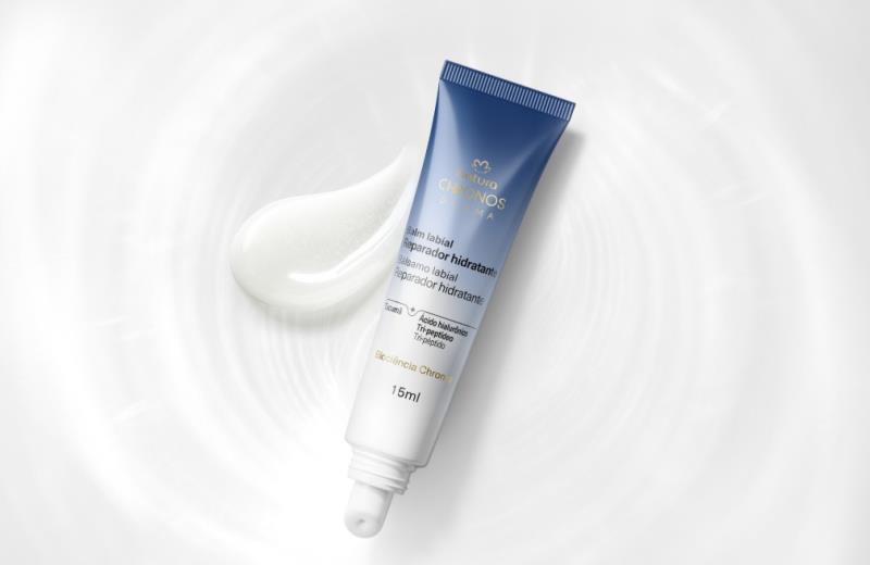 Natura Chronos Derma lança balm labial reparador com hidratação imediata
